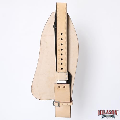 HILASON Leather Saddle Replacement Fender Pair with Hobble Straps, Genuine Skirting Leather Stirrup Leathers, 2 Inch Wide - color: Tan