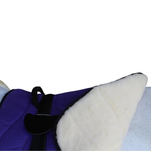Horse Saddle PAD Trail Fleece Padded Adjustable Bareback Pad Pocket Stirrups 39193 - color: Purple, size: Bareback Pad: 22" L x 36" W Cinch: 31" L x 3" W