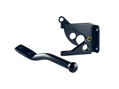 QCAA Self-Locking Gate Latch, 2-1/8",Steel, Black, 1 Pack, Made in Taiwan - color: Steel - Black (2-1/8"), size: 1 Pack