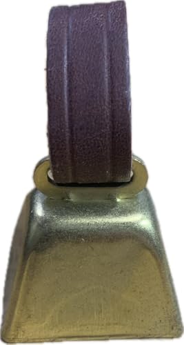 Dog Collar Cow Bell - color: Brass, size: 1) Extra Small (1" H x 7/8" W)