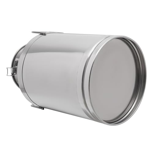 DYNAMI 15.9Gal Stainless Steel Milk Bucket With Faucet,Thickened Stainless Steel Milk Can with Sealing Lid,Large Liquid Container Storage,for Milk,Wine, Oil Storage Transport (60L/15.9gal,w/Faucet) - size: 15.9gal