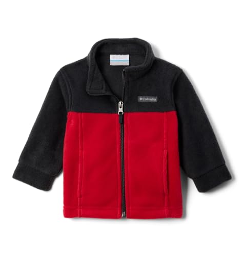 Columbia Youth Steens Mountain II Fleece Jacket - color: Mountain Red/Black, size: 3-6 Months