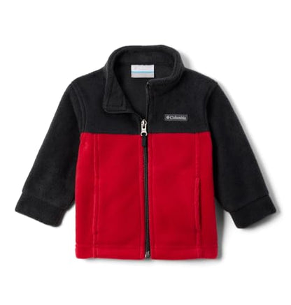 Columbia Youth Steens Mountain II Fleece Jacket - color: Mountain Red/Black, size: 3-6 Months