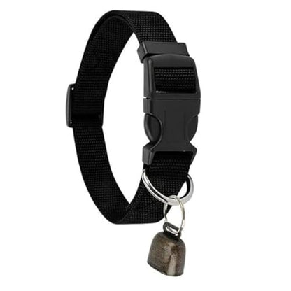Goats Harness Reflective Portable Adjustable Goat Collar with Bell Quick Release Buckle Pet Collar Ranch(Black) - color: Black