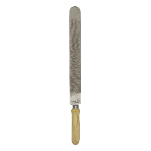 Premium Farrier Hoof Rasp for Horse Hooves - Heavy-Duty Equine Hoof Trimming & Shaping File with Ergonomic Wooden Handle for Professional Horseshoe Maintenance, Hoof Care, and Grooming