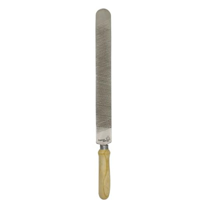 Premium Farrier Hoof Rasp for Horse Hooves - Heavy-Duty Equine Hoof Trimming & Shaping File with Ergonomic Wooden Handle for Professional Horseshoe Maintenance, Hoof Care, and Grooming