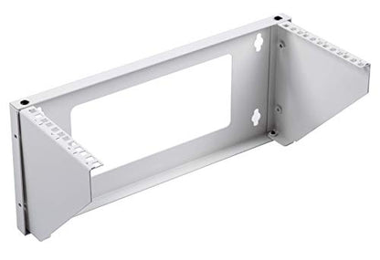 Kenuco 19 Inch Steel Vertical Rack and Wall Mountable Server Rack Mount (White-4U) - color: White-4U