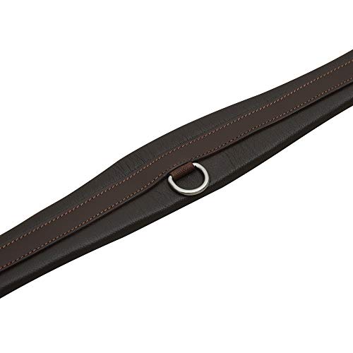 Contoured English Chafeless Girth Black Brown 46" / 48" / 50" / 52" / 54"/ 56" - color: Black, size: 56"