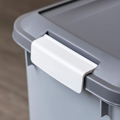 IRIS USA Dog Food Storage Container, 2-Pack, Up to 30 lbs, Gray/Dark Gray - color: Dark Gray, size: 30 lbs - 2 Pack