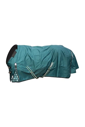 Equinavia Arktis Regular Neck Heavy Turnout Blanket 300g - Deep Green - 81 in - color: Deep Green, size: 81 in