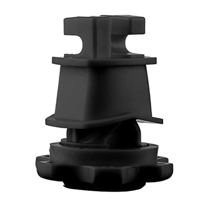 25-Pack Screw-Tight Electric Fence Round Post Insulators, Black - color: Black