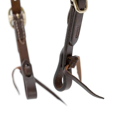 Jeffers LuxeLeather Heavy Oiled Leather Western Horse Headstall, Adjustable Harness Leather Bridle Tack for Riding, Training, Ranch, and Equestrian Use
