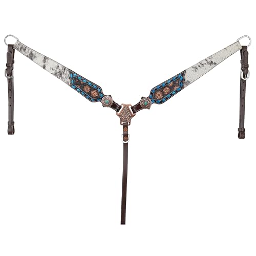 Showman Copper Hide Classics Browband Headstall & Breast Collar Set