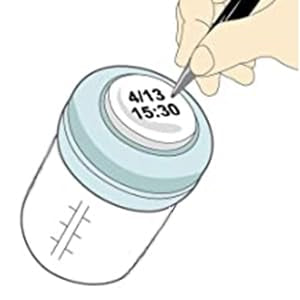 COMI Wide Neck Glass Breastmilk Collection n Storage Bottle, 4 Packs, 6oz with Screw Ring Sealing Disk; Re-markable Sealing Disc. BPA Free, Fits Breast Pumps & Nipples (4 Pink Lids) - style: 180ml 4PINK