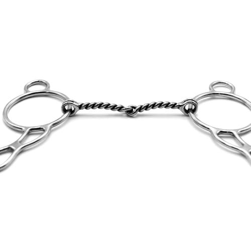 Jeffers Equine Horse Bits, Durable Training Horse Tack, Western Riding Equipment, Equestrian Accessories - style: Twisted Sweet Iron Bit