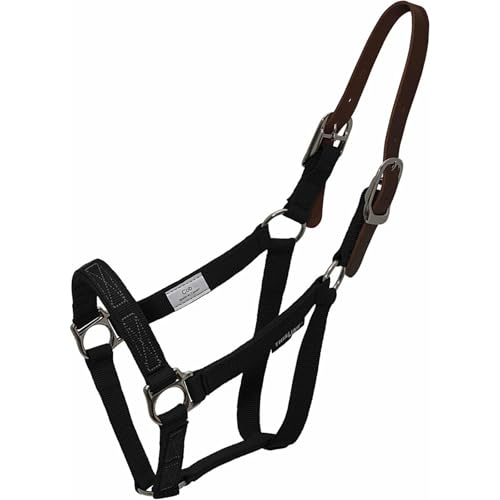 Thinline Turnout Halter for Use with Grazing Muzzle | Horse Equine Safe Comfortable Adjustable Breakaway Halter - Size Options - size: Medium Mini