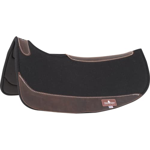 Classic Equine Western Saddle Pad Wool Felt Contour Split Design CCBP