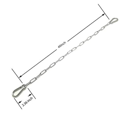 Heavy Duty Chain 440LB 40" Chains for Heavy Bag, Hammock, Swing, Outdoor Indoor Use, Rust-Resistant Secure Hanging (Pack of 2) - size: 40inch-1PCS (Pack of 2)
