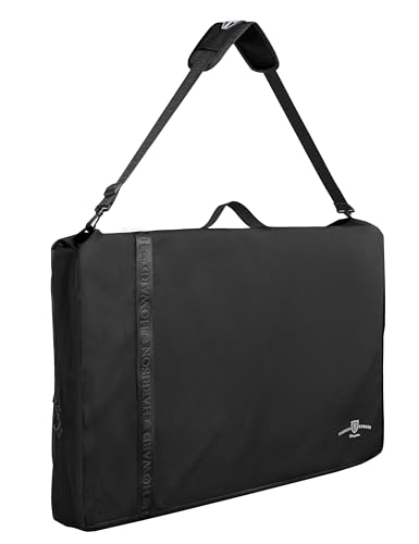 Harrison Howard Western Saddle Pad Carrier Holds Multi-Pads with Vented Sides English or Western Tack Bag in Black - color: Black