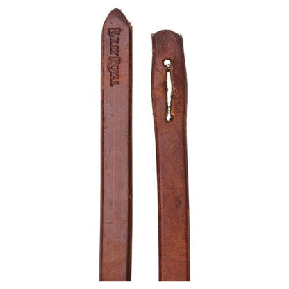 Billy Royal Oiled Hermann Oak Leather Slot Reins for Horses | Enhance Your Ride with Precision & Style | Color Dark Oil
