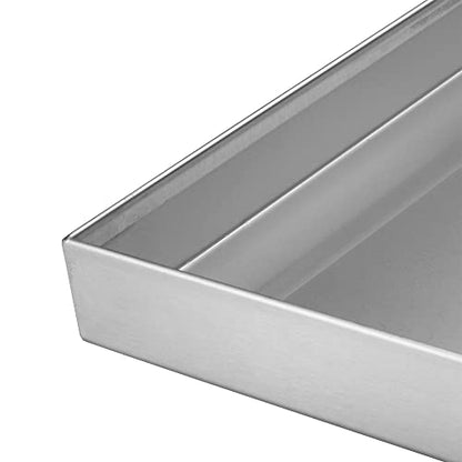Celestial Fire Pit Cover for 36”x12” Rectangular Burner Pan (39" x 15" Actual Size), Commercial Grade, Stainless Steel, Wrapped Edge - size: 39 x 15"