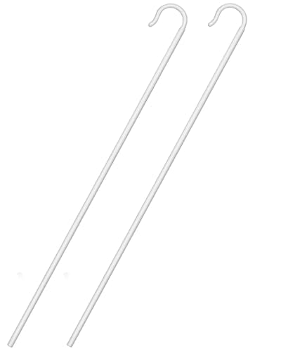 Poen Shepherds Hook Costume Staff 5ft Plastic Walking Cane - color: White
