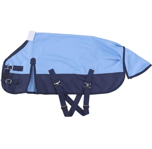LEAFOREST 1200 Denier Waterproof Mini Shetland Rug Pony Rug Foal Rug Turnout Rug (no Filling) Blue Navy 45IN - color: Blue Navy, size: 45IN