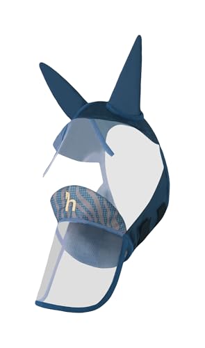 HORZE Kenya Long Nose Fly Mask - Legion Blue - Horse