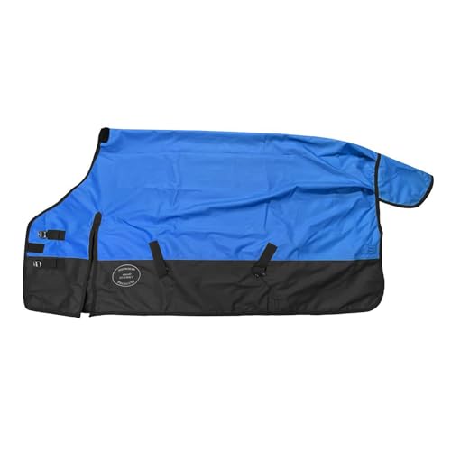 Showman 1200 Denier Ripstop Nylon Turnout Waterproof Horse Sheet - color: Blue, size: 76"