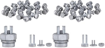 Split Bolts Electrical Fence Connector Wire Join Clamp Split Bolt Wire Connector for Electric Fence Wire 20 Pieces (Pack of 2) - size: 20 pcs (Pack of 2)