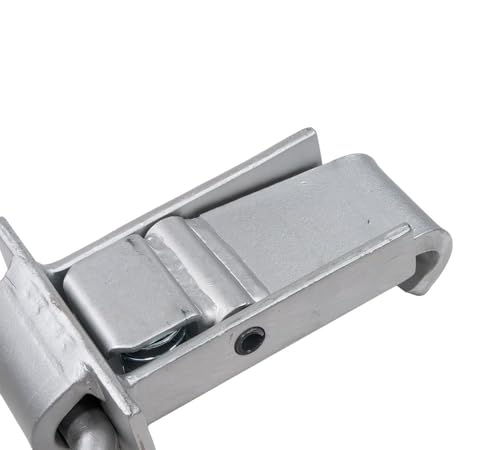 Mytee Products 4 Pack 5/8 Inch Stake Pocket D Rings w/Outward Protruding Design, 18000 lbs | Adjustable Trailer Stake Pocket Tie Down Utility for Flatbed Trucks & Trailer w/Hitch Pin - color: Silver w/ Outward Protruding, size: 4 - Pack