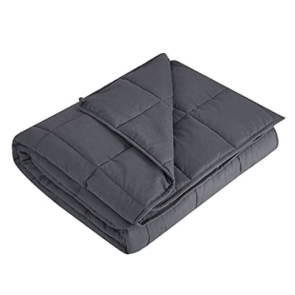 L'AGRATY Weighted Blanket - 36"x48" 5lbs Microfiber Material with Glass Beads Small Blanket for All-Season Summer Fall Winter Soft Thick - color: 01-dark Grey, size: 36" x 48" | 5lbs
