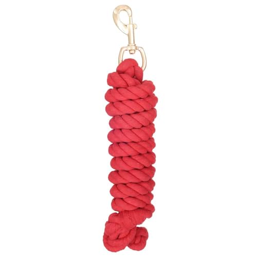 Tough 1 Economy Cotton Lead with Trigger Bolt Snap - color: Red