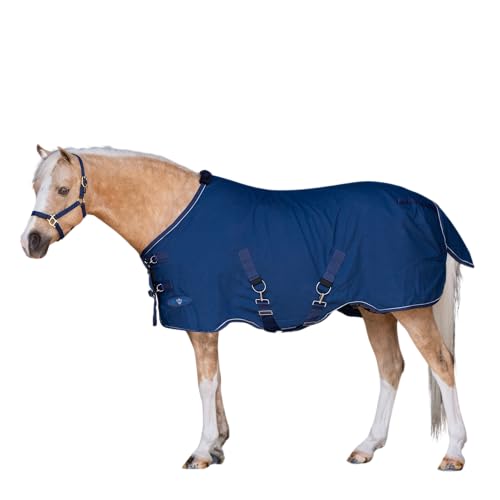 Kensington Poly Cotton Stable Sheet Pony Fit - color: B- Navy, size: 60"