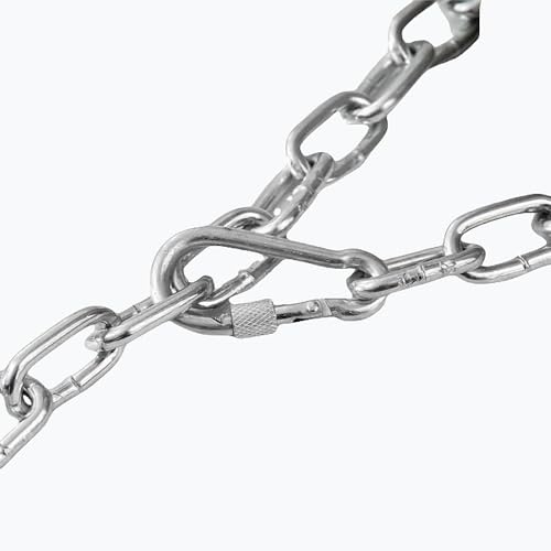 Heavy Gate Chain Lock,Stainless Steel Gate Latches Link Lock with 2 Quick Locking Carabiner Clip Hooks for Livestock Horse Goat Cows Stall,Outdoor Fence Gate,Barn