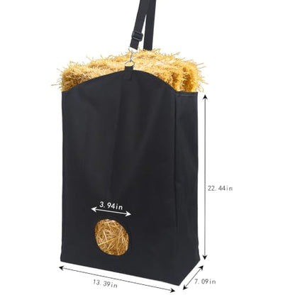Hay Bag for Horses with Thoughtful Rear Tie-Down Design, 600D Oxford Fabric