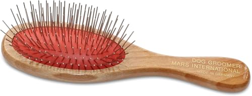 Mars Coat King Professional Grooming Brush for Dog and Cats. (7.25", 1" Stainless Steel Pins) - color: 1 " stainless steel Pins, size: 7.25"