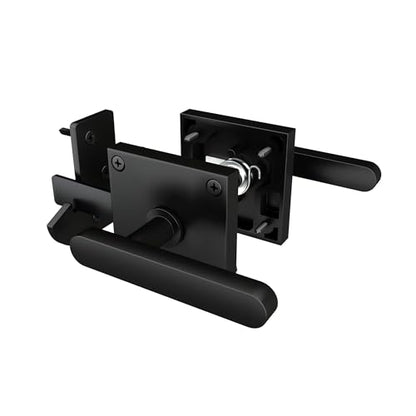 Sdstone Double Side Gate Latch，Heavy Duty Swinging Door Latch Gate Hardware for Wooden Fence,Gate Hardware for Right Inswing Outdoor Wooden Gates, Pool Gate, Backyard, Garden - style: GL-1 right inswing gate