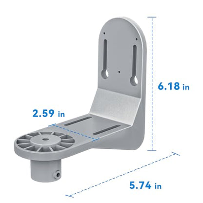 Universal Bird Feeder Mount - High-Strength 180° Rotating Bracket for Pole/Tree/Wall Accepts Solar Panels | Weather-Resistant & Easy Install, for Models B3/B4/B6