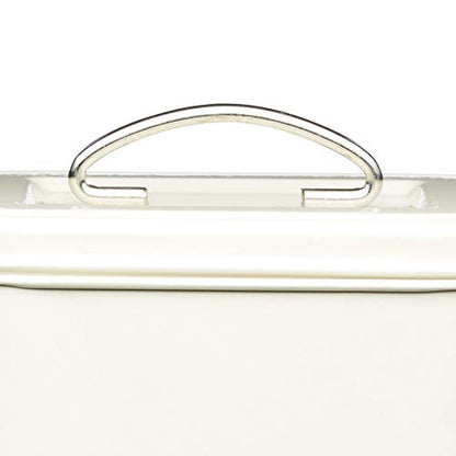 KitchenCraft Living Nostalgia Pet Food Storage Tin with Metal Scoop, Dog Food Bin, Dry Animal Feed Biscuit Metal Container for Bird, Cat, Rabbit, Guinea Pigs, Antique Cream