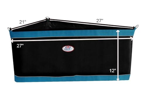 Derby Originals Horse Corner Hay and Grain Feeder Patented with Reinforced Mesh Bottom for Grain Feed with 1 Year Warranty 1200D Designed for Trailers and Stalls
