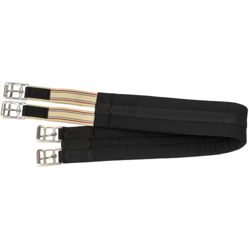Tough 1 Padded Cotton English Girth - color: Black, size: 52-Inch