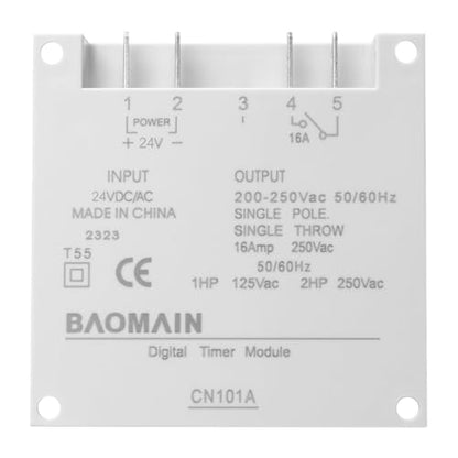 Baomain Time Switch Relay,Digital LCD Programmable Timer,24V DC/AC Input,200-250V 16A Output,28 Programs Daily/Weekly Schedule,CN101A for Lighting and Equipment Control (Pack of 3) - size: Timer (Pack of 3)