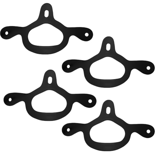 4Pcs Rubber Spur Straps Black Tie Down Western Equestrian Secure Adjustable Spur Keeper Heel Belt Strap Holder for Training Horses Riding Boots Men Women Cowboy Accessories