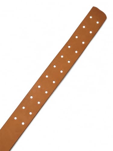 CHALLENGER Natural Tan Horizontal Western Saddle Stirrup Leathers Pre-Punched Replacement Pair 3" Wide 52SL02-3
