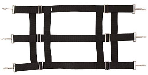 Southwestern Equine Premium Nylon Stall Guard for Horses (Black) - color: Black