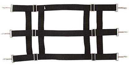 Southwestern Equine Premium Nylon Stall Guard for Horses (Black) - color: Black