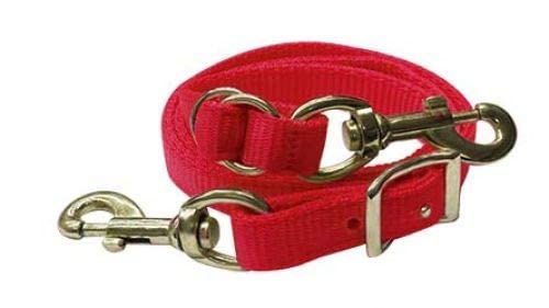 Showman Premium Nylon Easy Adjust Tie Down Strap (Red) - color: Red
