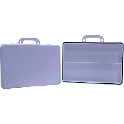 Kemp USA 36 Capacity Unit Plastic First Aid Kit Box with Weather-Resistant Gasket Empty Mountable Medical Storage Case Durable Living Hinge & Secure Clasps (Large) - size: Large