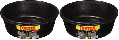 Fortex Feeder Pan for Dogs/Cats and Horses, 4-Quart (Pack of 2)
